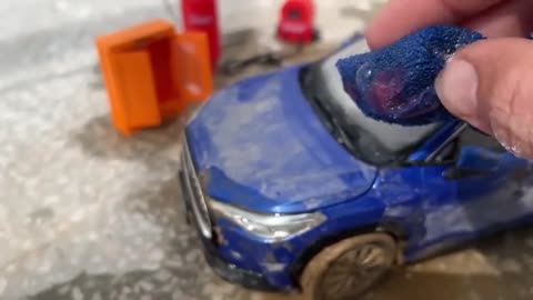 Miniature Toyota Corolla Cross After Extreme Off roading Diecast Car_part2