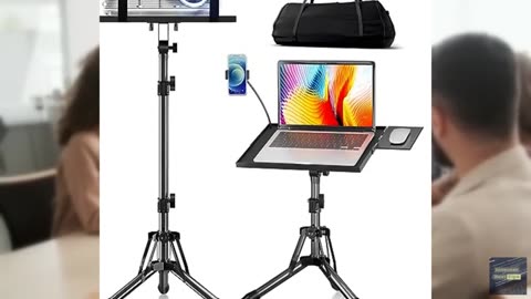 KOOV Projector Stand Adjustable Height 20" to 61", Foldable Projector Tripod Sta