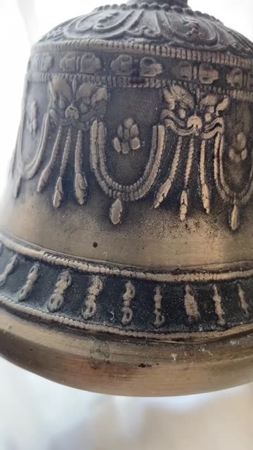 old hand held bell - Tartarian hands