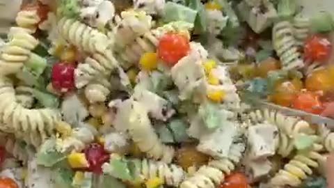 Chicken pasta salad feel good recipe