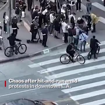 Chaotic video captures moment fed-up driver runs over protestor