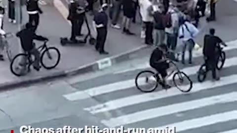 Chaotic video captures moment fed-up driver runs over protestor