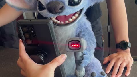 Rolled up to see #Thunderbolts and got hit with this surprise— #Stitch scanning tickets.