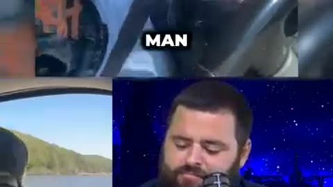 Does this guy look scared for his life?