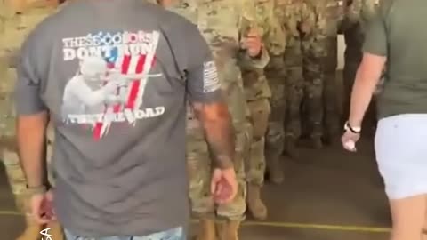 Teen who dreamed of being a soldier holds back emotion as proud dad patches him #shorts
