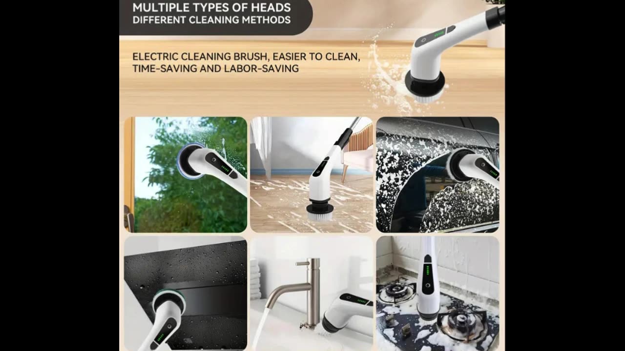 Carpet Cleaner Electric Spin Mop Cordless Rotating Cleaning Machine
