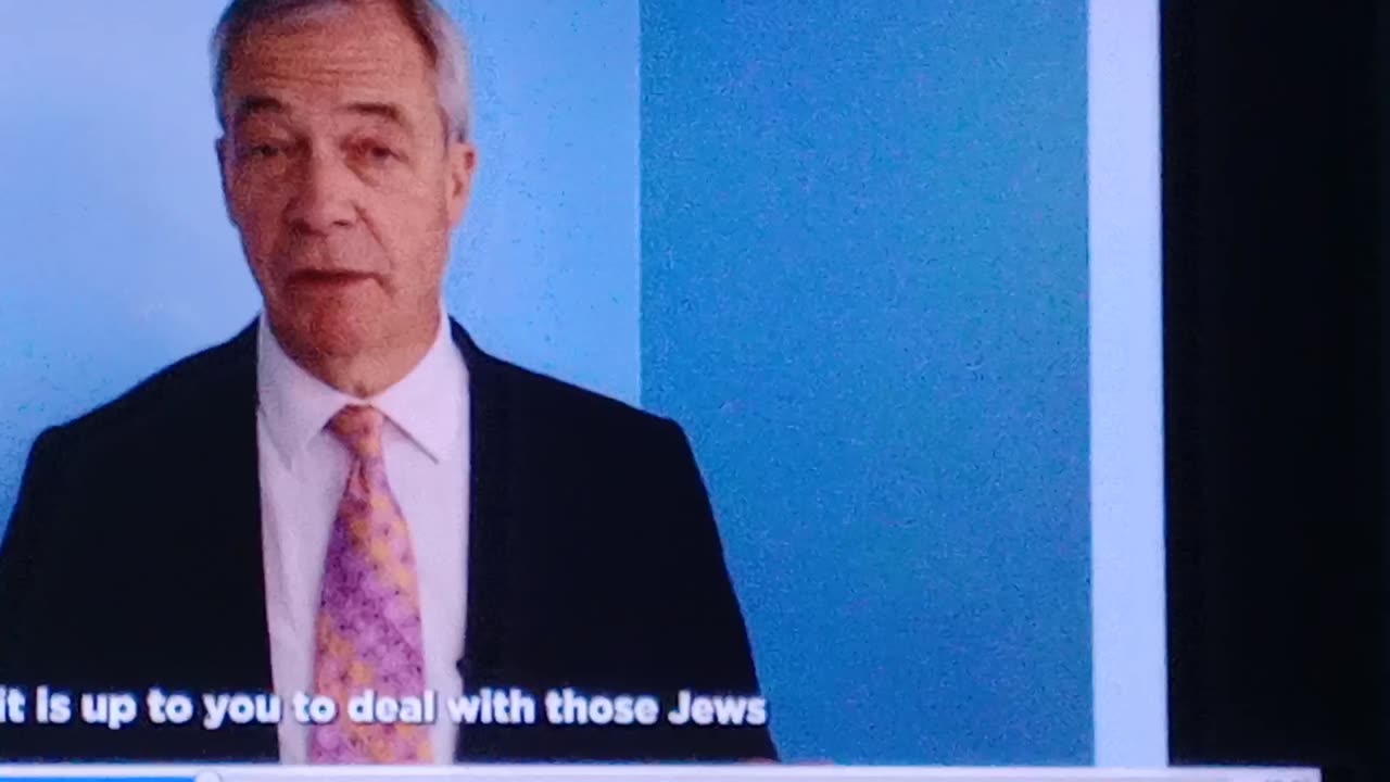 #farage , only cares about , #jews ,not about white