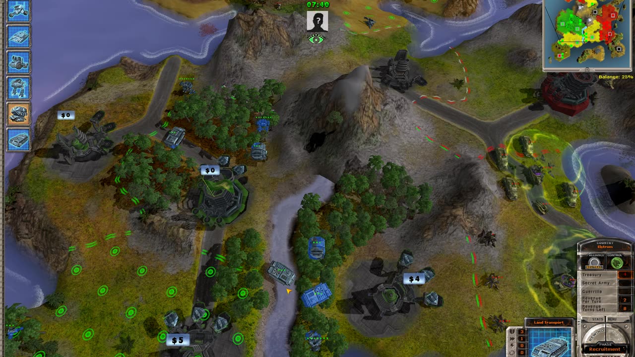 Massive Assault Network 2 (TBS): map V6 Demo, playing on Linux against human: victory