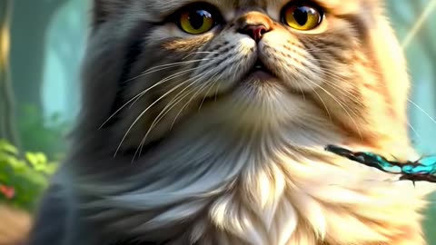 Lazy cat 3D animation cartoon
