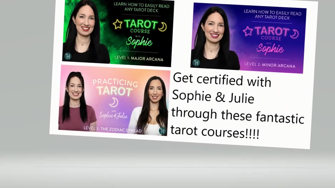Get certified in Tarot with @Sophie Maison Jupiter & @Julie Maison Jupiter
