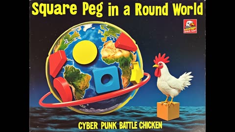 Cyber Punk Battle Chicken - Square Peg in a Round World