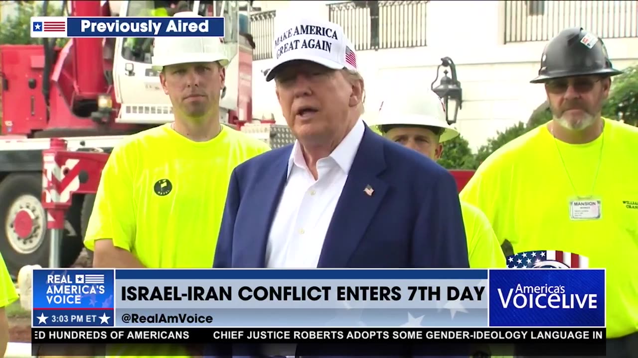 TRUMP DOESN'T PANIC ON FOREIGN POLICY