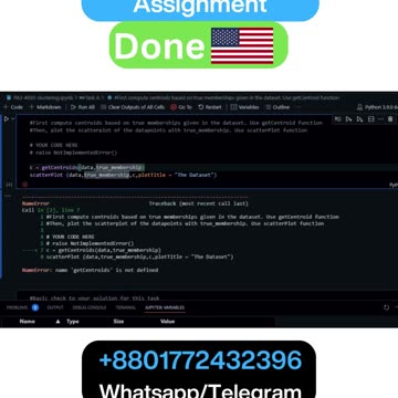 Student Work(Assignment)| PA3-4930 – Clustering Algorithms Data Science Programming Assignment | UCF