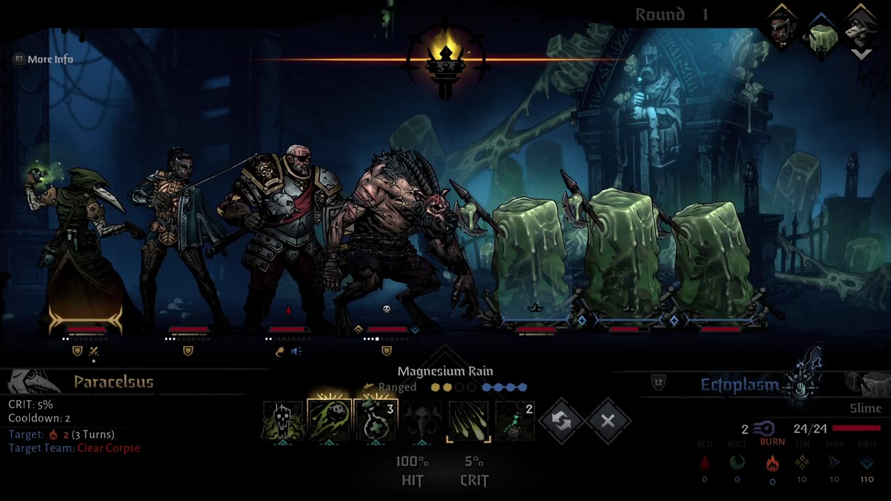 (Darkest Dungeon 2) Grandslam 3, Act 4, 4/6, The Catacombs, (Shroud Addiction arc)