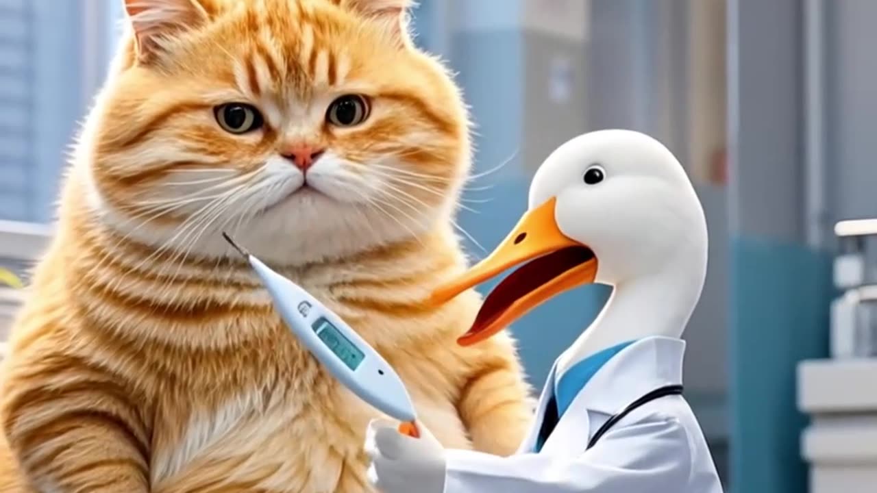 Cat cooking shorts video