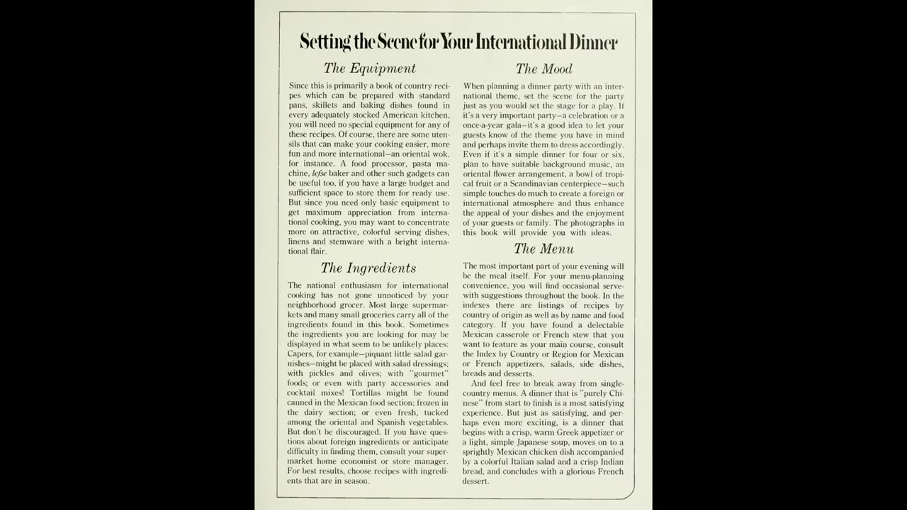 1980 Betty Crocker’s International Cookbook