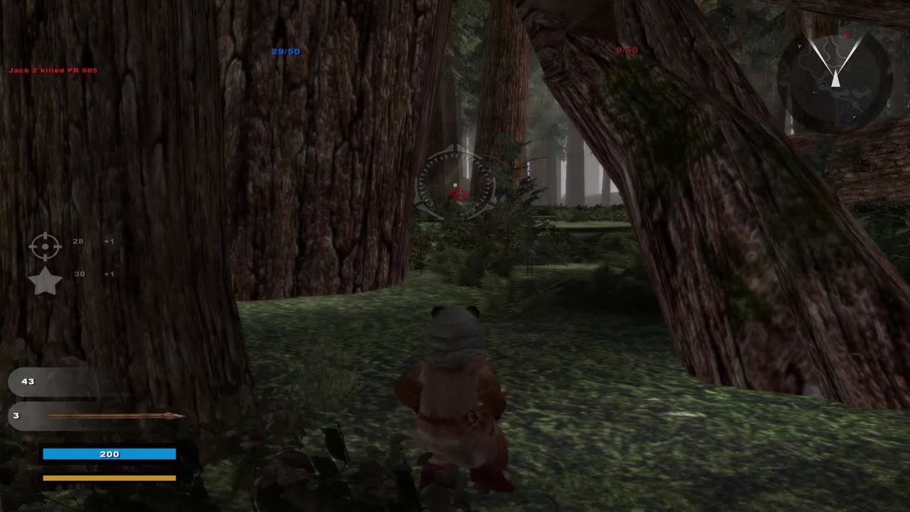 SWBF2 2005: Instant Action Hunt Endor Ewoks Gameplay