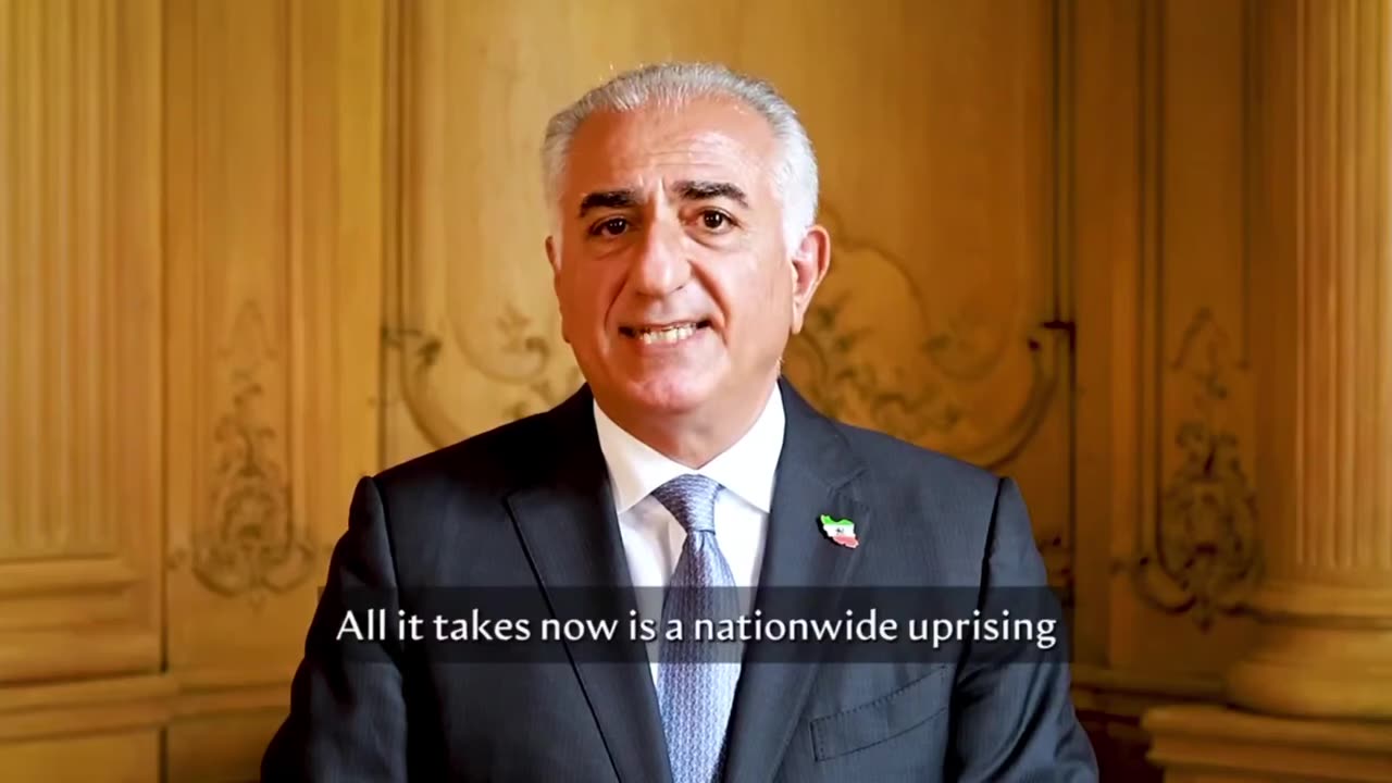 Iranian Crown Prince gives a speech to the nation of Iran (Read Description)