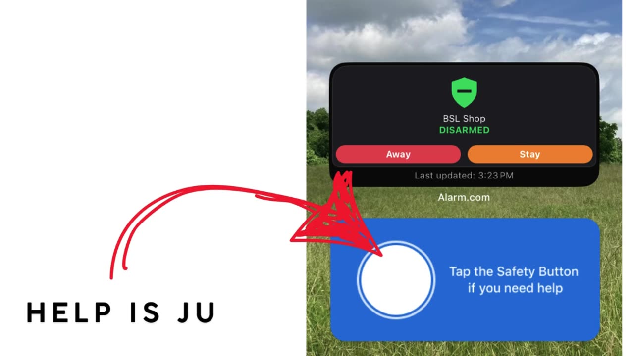 Alarm Widget with BSL Home \ Business Security