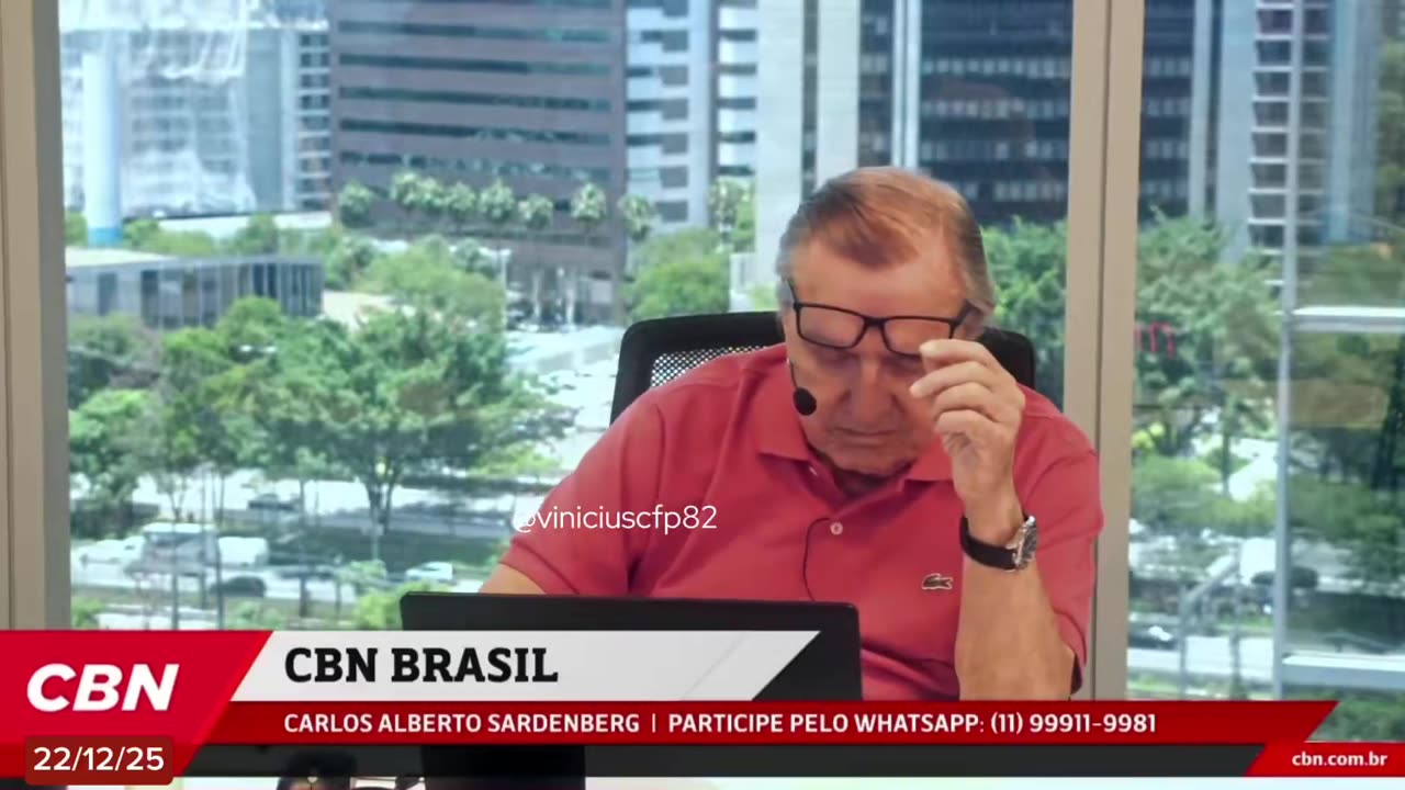 Merval Pereira (Globonews) fala em razão para impeachment de Moraes após revelação da jornalista Malu Gaspar (O Globo) sobre a tentativa de interferência do ministro junto ao BC em favor do Banco Master.