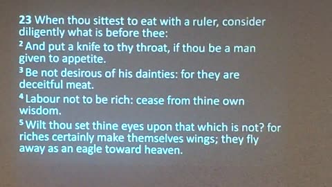 Proverbs for Understnding (Proverbs 23a) 7/20/25