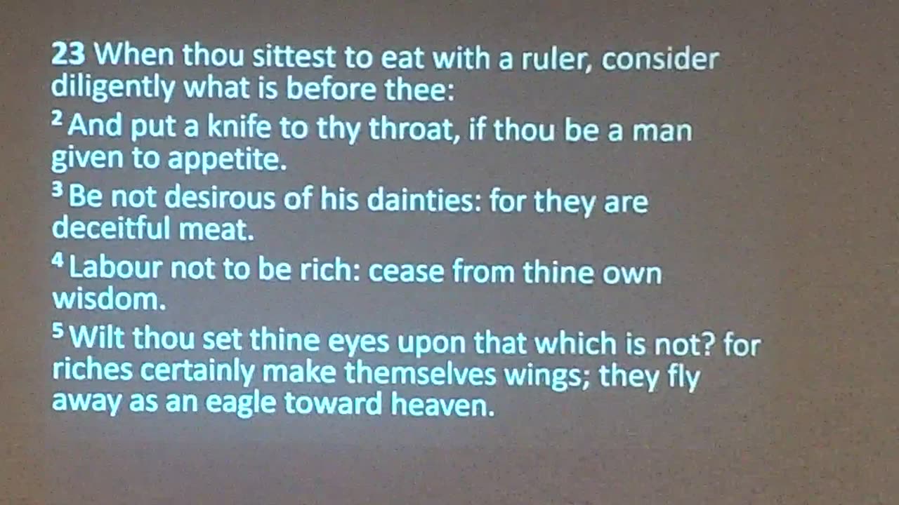 Proverbs for Understnding (Proverbs 23a) 7/20/25