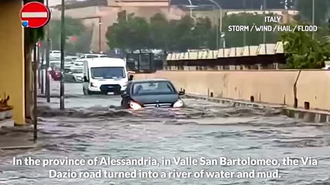 De puissantes tempêtes accompagnées de grêle et d'inondations dans toute l'Italie