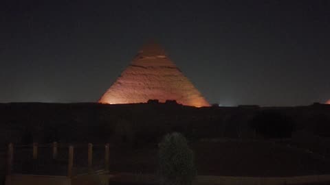 Pyramids at Night!