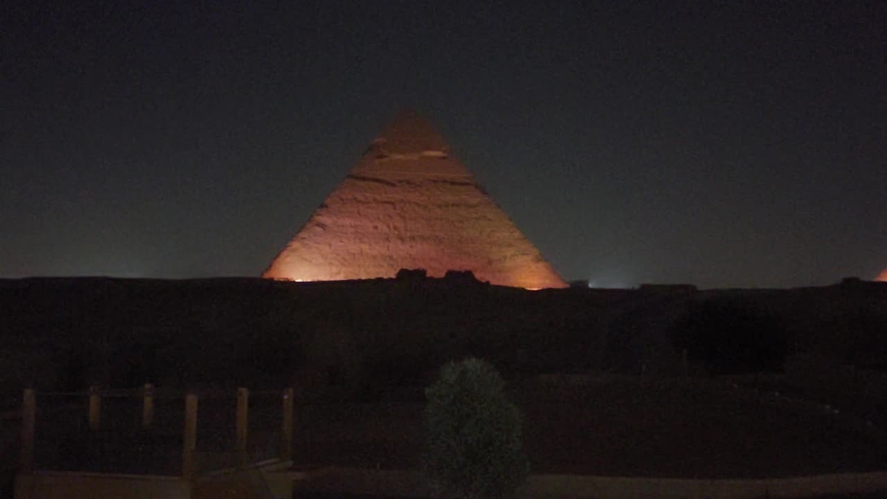Pyramids at Night!
