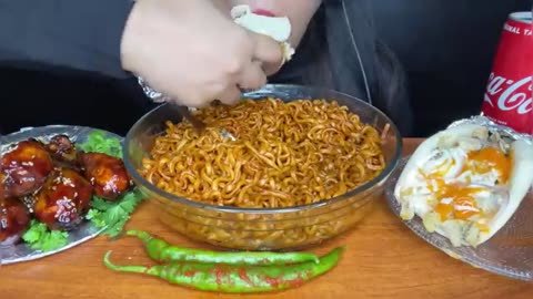 Asmr__RECIPE_EATING_SPICY_KOREAN_NOODLES,BBQ_CHICKEN,CHICKEN_SHAWARMA__FOOD_EATING_VIDEOS_