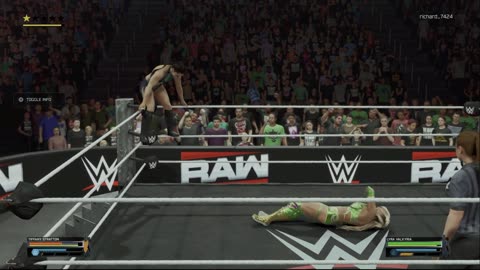 wwe 2k25 278 universe Tiffany Stratton VS Lyra Valkyria