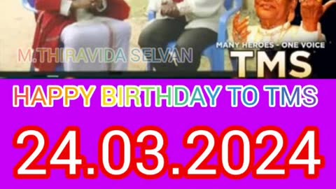 ONE SUN ONE TMS LEGEND M.THIRAVIDA SELVAN SINGAPORE TMS FANS 2025