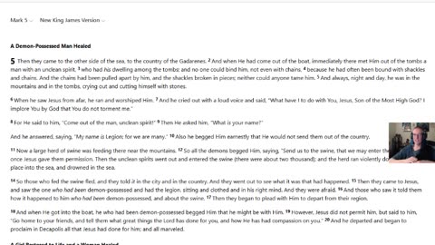 Mark 5 through 8 NKJV (Joshzilla89 Bible Reading)