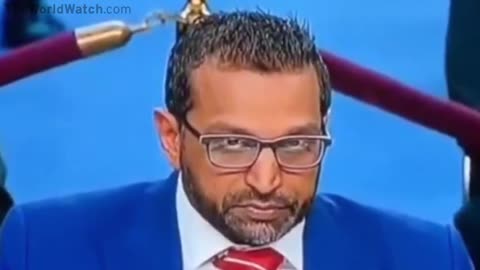 WATCH HIS HANDS CLOSELY The moment Kash Patel finishes reading the papers...