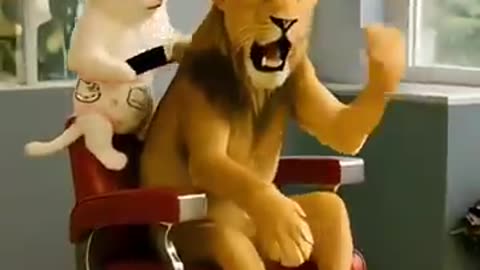 Lion Went to a Kitten Barber… BIG Mistake! Funny AI Animation