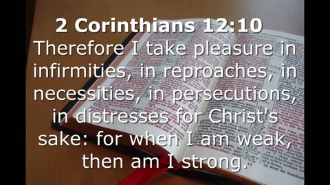 2 Corinthians 12:1-10 Sunday School Lesson