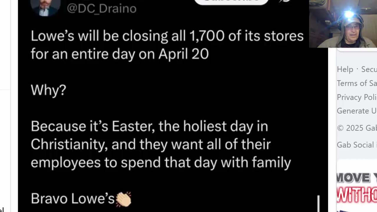 Christians Step Up - For Easter - Lowes 1700 Stores - Charlie Kirk - Classes Market Etc - 4-8-25