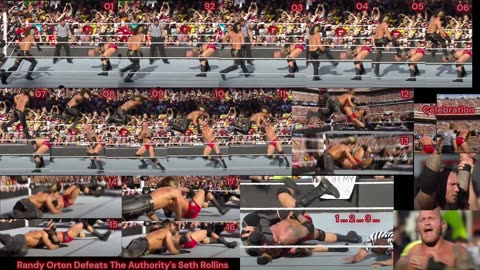 Prototype 25: Wrestle Mania 31 Randy Orton RKO counter Seth Rollins curb stomp