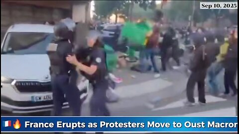 French people erupt in chaos to oust Macron
