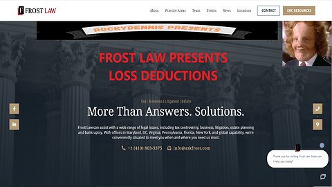 Rockydennis Presents Frost Law Presentation On Loss Deductions