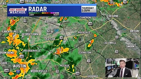 Scattered to numerous showers and storms continue to bring a strong wind and heavy rain threat to,