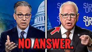 Jake Tapper Just HUMILIATED Tim Walz on CNN With Simple Questions