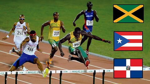 Félix Sánchez 🇩🇴 vs Javier Culson 🇵🇷 vs Leford Green 🇯🇲 por el oro🥇 |Juegos Centroamericanos 2010|
