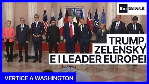 NOTIZIE DAL MONDO Trump, Zelensky e leader Europei:l’incontro con la stampa alla White House a Washington,USA del 18 agosto 2025 residenza del 47mo Presidente USA Donald Trump INTEGRALE SUB ITA