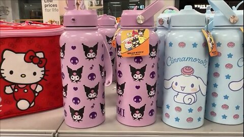 Kmart Hello Kitty and Friends Kuromi 946ml Cylinder Drink Bottle Buyer Beware