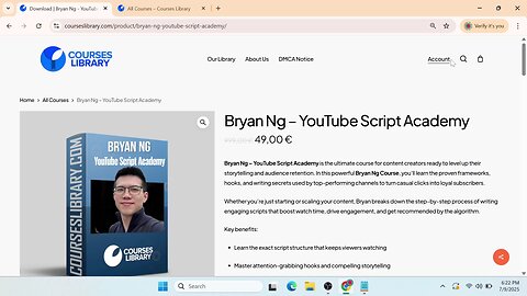 (courseslibrary.com)Bryan Ng - YouTube Script Academy