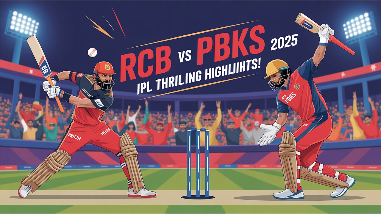 RCB vs PBKS 2025 Highlights | IPL Thrilling Match Recap & Key Moments