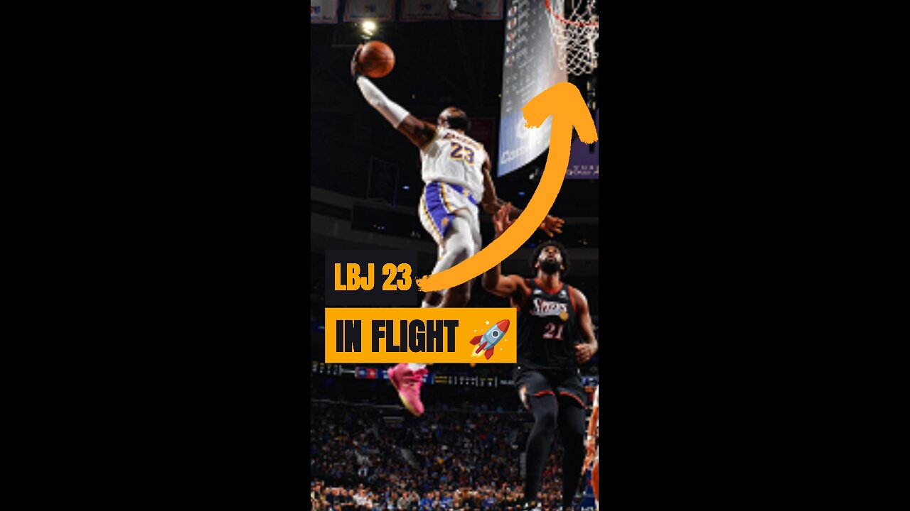 LBJ 23 THROW IT DOWN 😱🔥 KING TAKES FLIGHT