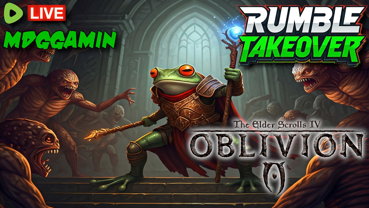 🔴LIVE - OBLIVION REMAKE - Part 2 : Joining the Mages Guild & Finding Skooma - #RumbleTakeover