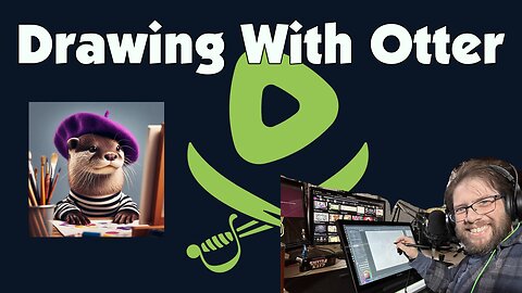 🔴 Drawing with Otter | Making a Thumbnail and Some Original Character Comic Art